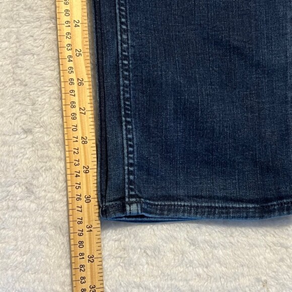 Banana Republic Mens Dark Washed Blue Slim Straight Leg Denim Jeans Size 32 x 32 - Picture 10 of 10